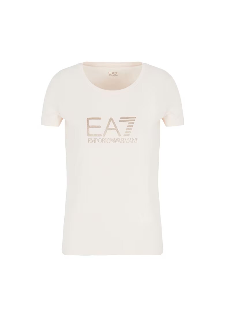 EA7 Tricou W Tee Ss Rn Shiny - 8NTT66-TJFKZ-1712 - Femei - Alb - Alb
