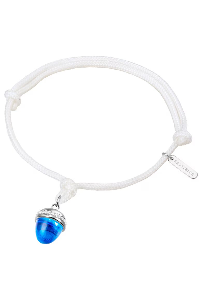 Eastside Bratara cu talisman din cristal - Alb