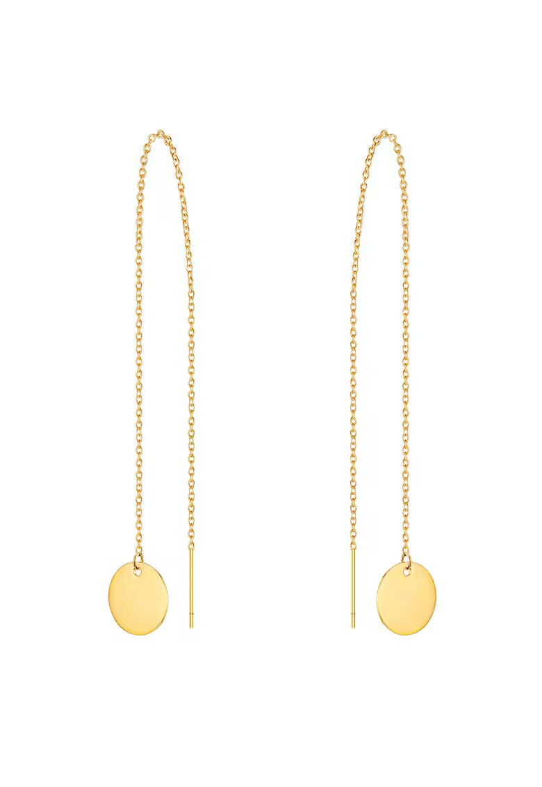 Eastside Cercei drop placati cu aur de 14K - Auriu - Auriu