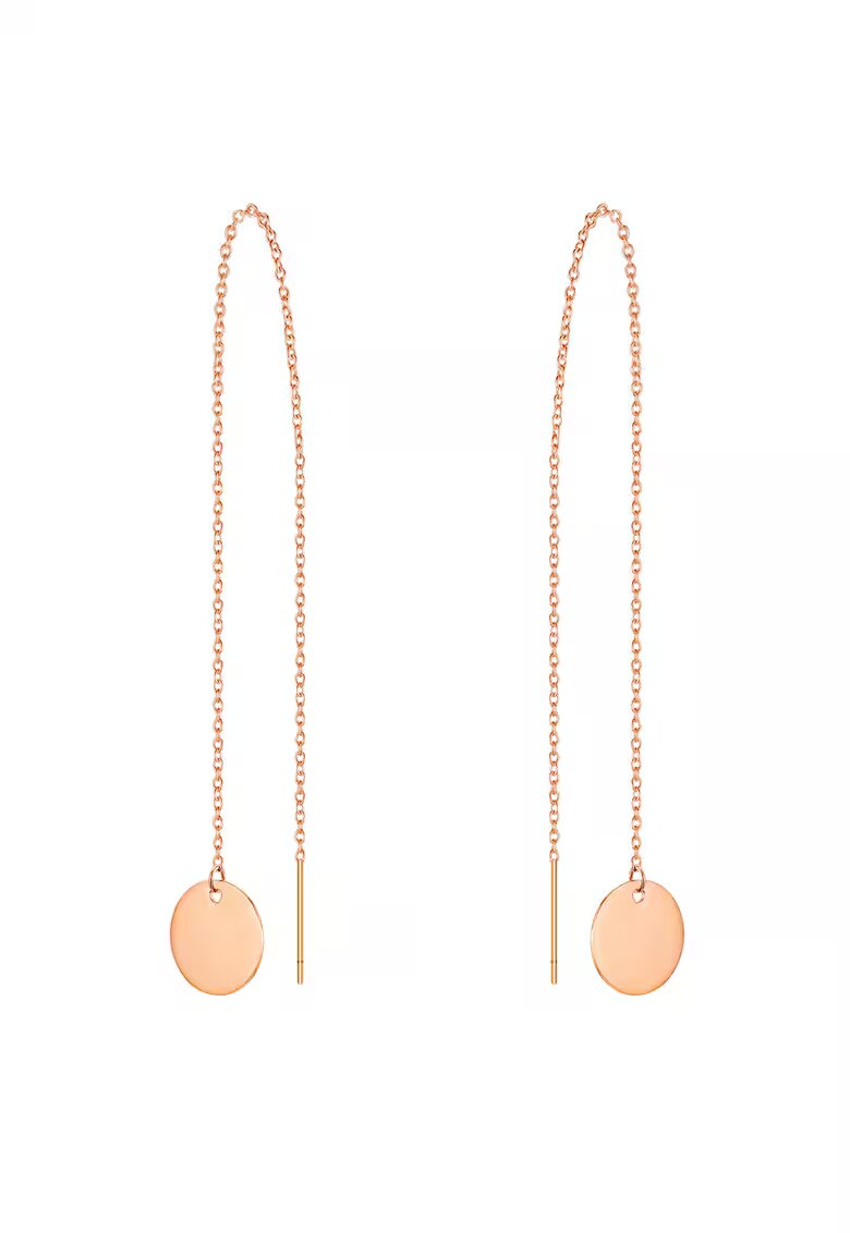 Eastside Cercei drop placati cu aur de 14K - Auriu - Auriu rose