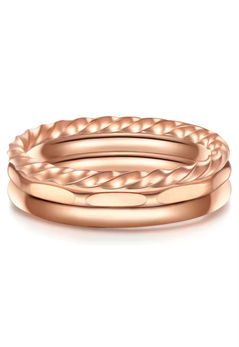 Eastside Set de inele placate cu aur de Auriudwqf - Auriu rose