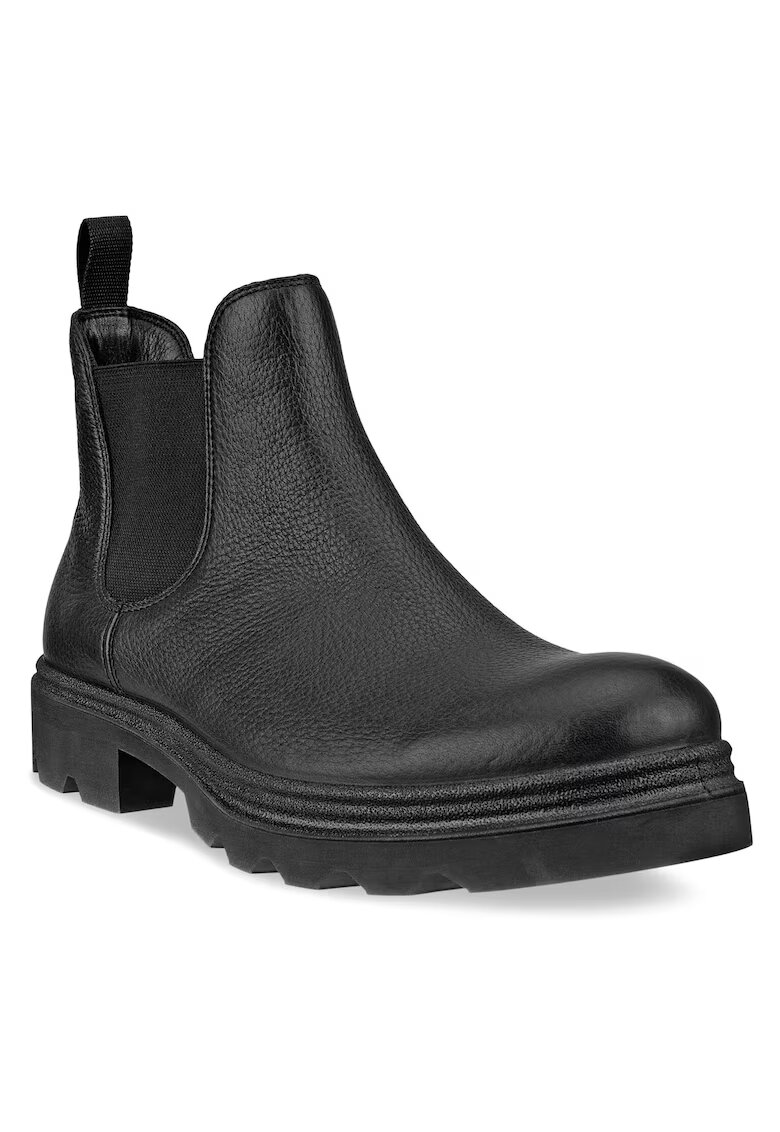 ECCO Botine cu glezna joasa pentru barbati 21475401001 - Piele naturala - 46 EU - Negru
