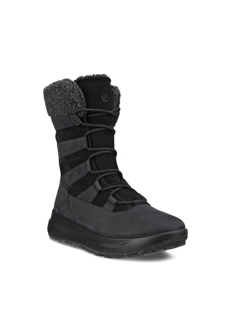 ECCO Cizme Nubuck - Negru - Negru
