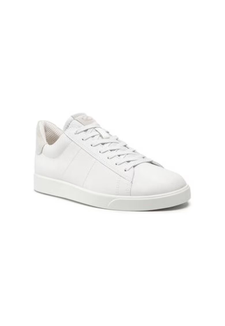 ECCO Pantofi sport barbati 209817300 - Piele naturala - 47 EU - Alb