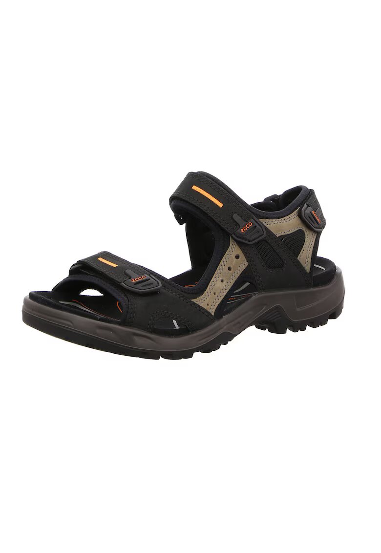ECCO Sandale sport Piele/ Sintetic - Negru/ Gri
