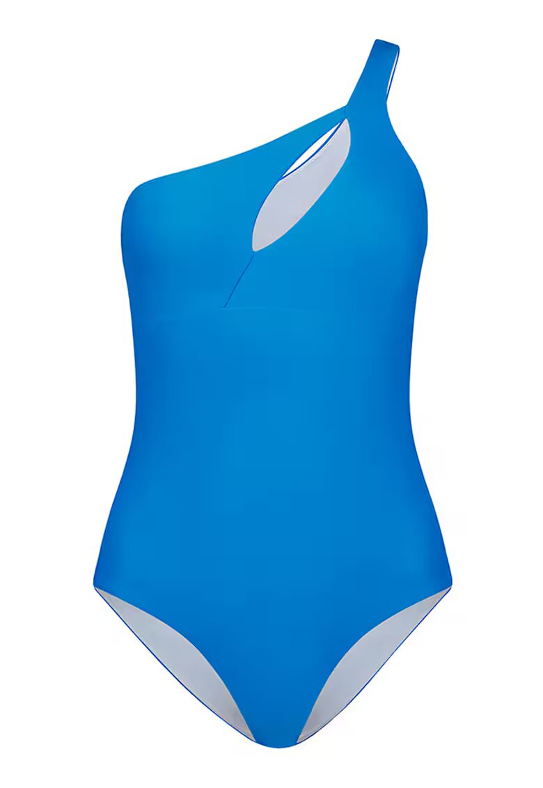 EDOS Costum de baie intreg cu decolteu pe un umar si model uni - Albastru royal