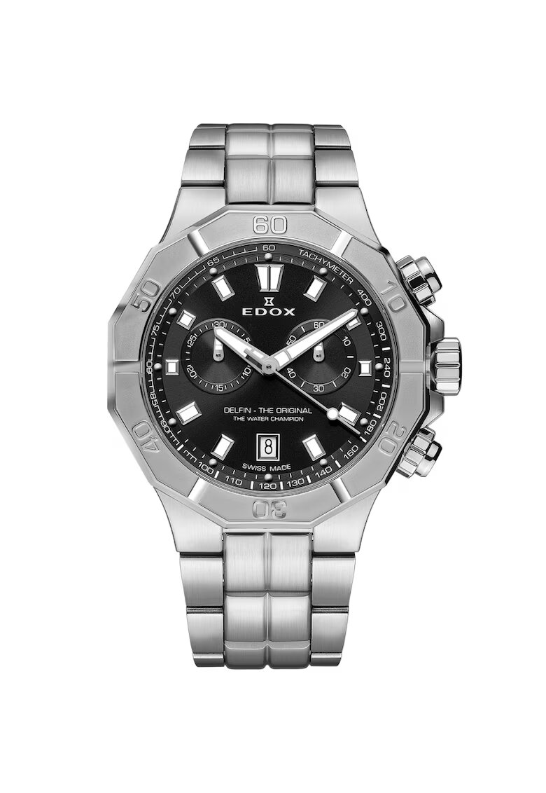Edox Ceas barbatesc 10113 3M NIN Quartz Argintiu