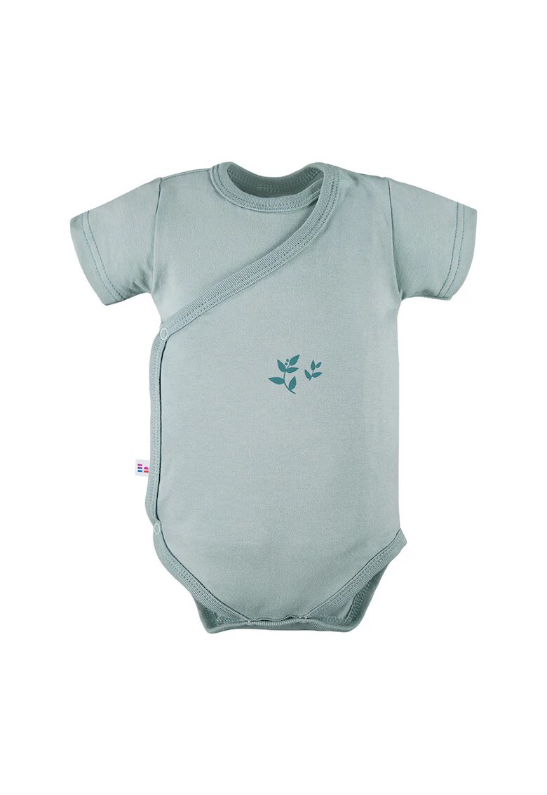 EEVI Body cu maneca scurta si model cu floare - - Petite - Verde - pentru fetite si baietei - Verde Pacific - Verde
