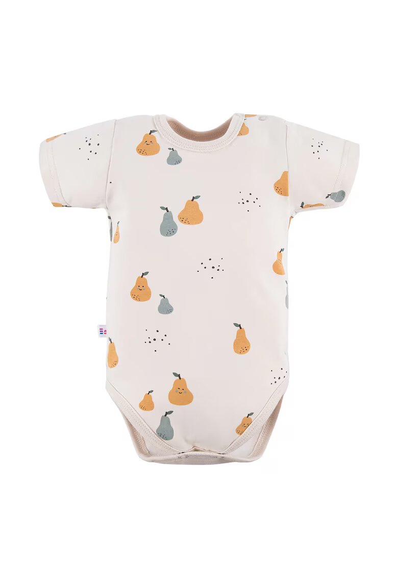 EEVI Body cu maneca scurta si model pere - - Pearlect - Alb - pentru baietei - Ecru