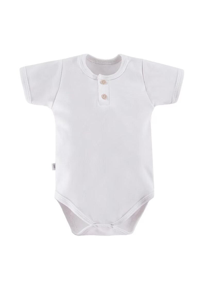 EEVI Body cu maneca scurta si nasturi - - Pacific - Alb - pentru baietei - Alb