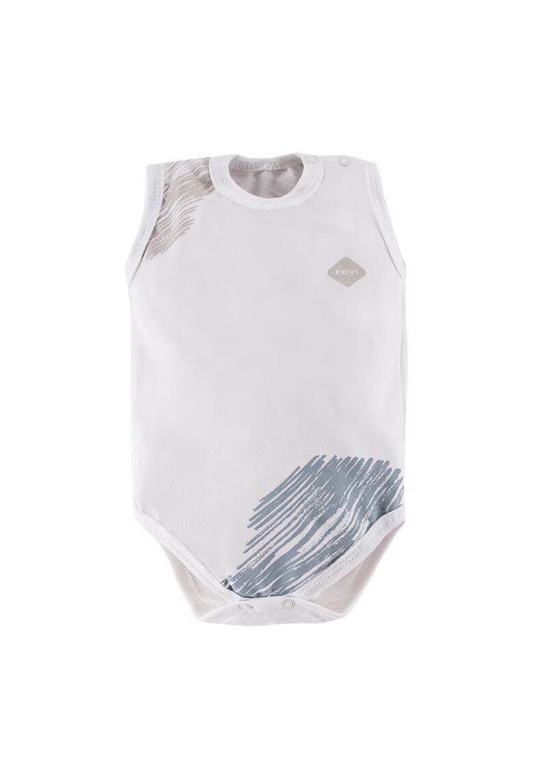 EEVI Body fara maneci cu model colorat - - Pacific - Alb - pentru baietei - Alb
