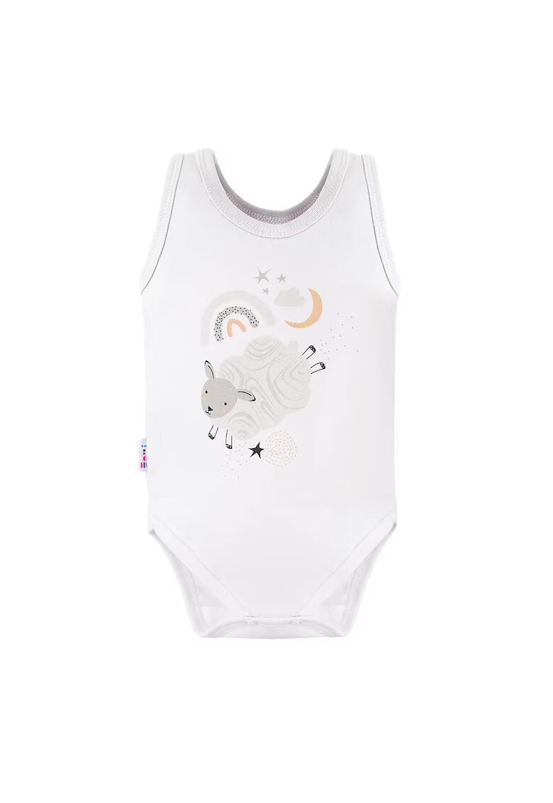 EEVI Body fara maneci cu model oita - - Mellow - Alb - pentru baietei - Alb