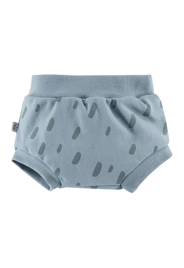 EEVI Pantaloni scurti bufanti Bloomers - Botanic - Verde Pacific cu buline - pentru baietei - Verde