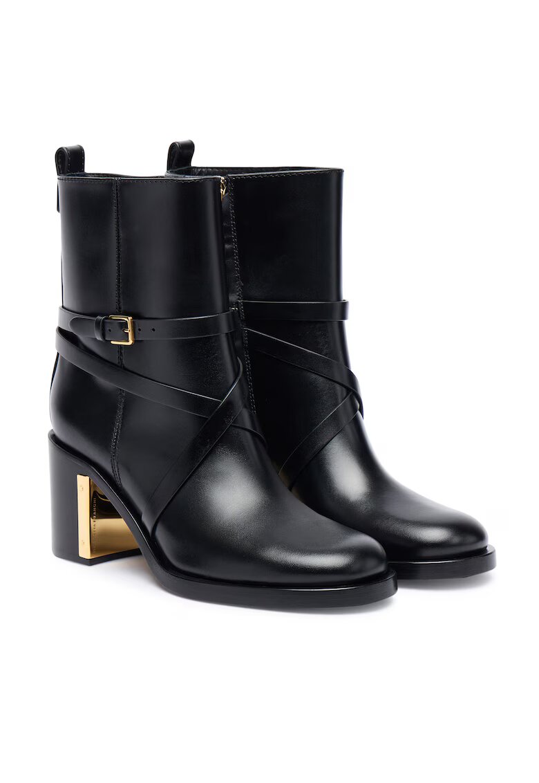 Elisabetta Franchi Botine dama Piele naturala - Negru - Negru