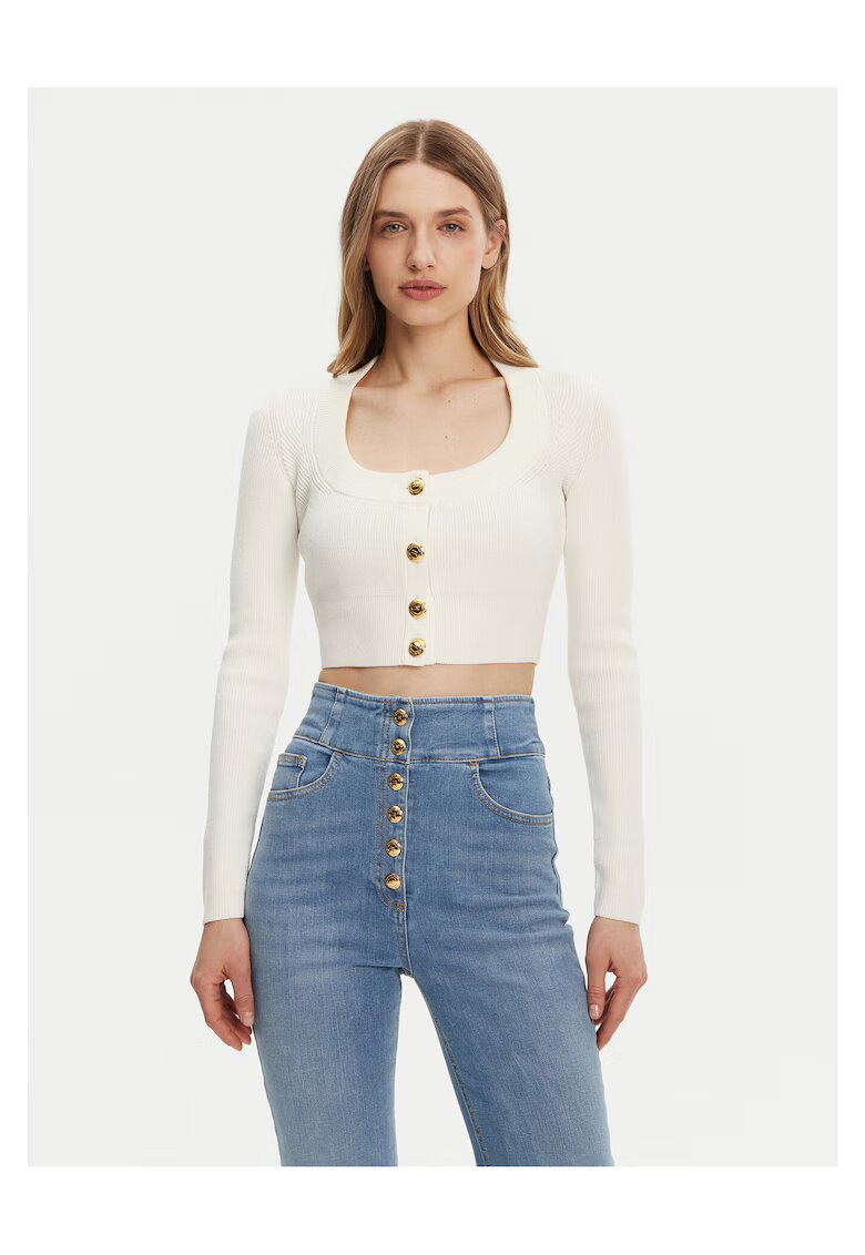 Elisabetta Franchi Cardigan dama ecru