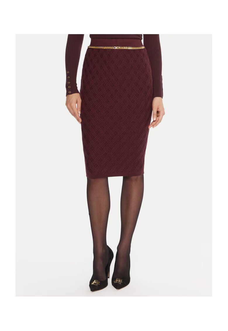 Elisabetta Franchi Fusta creion dama bordeaux