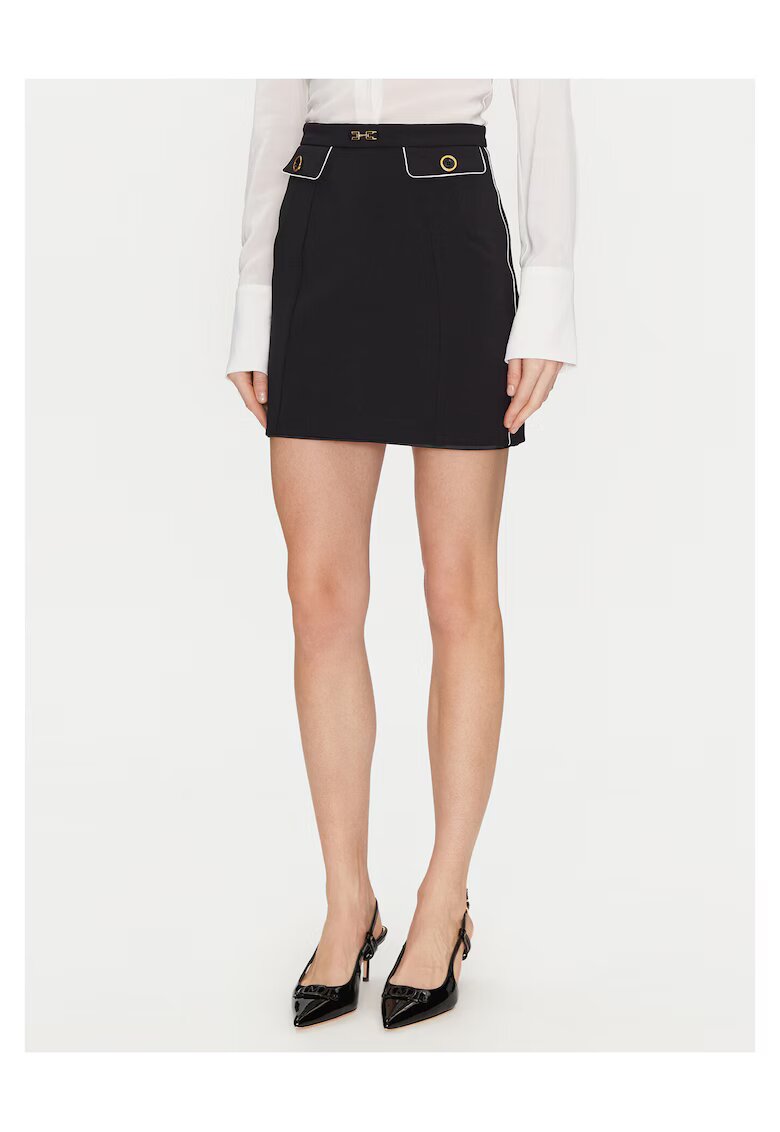 Elisabetta Franchi Fusta mini dama - negru