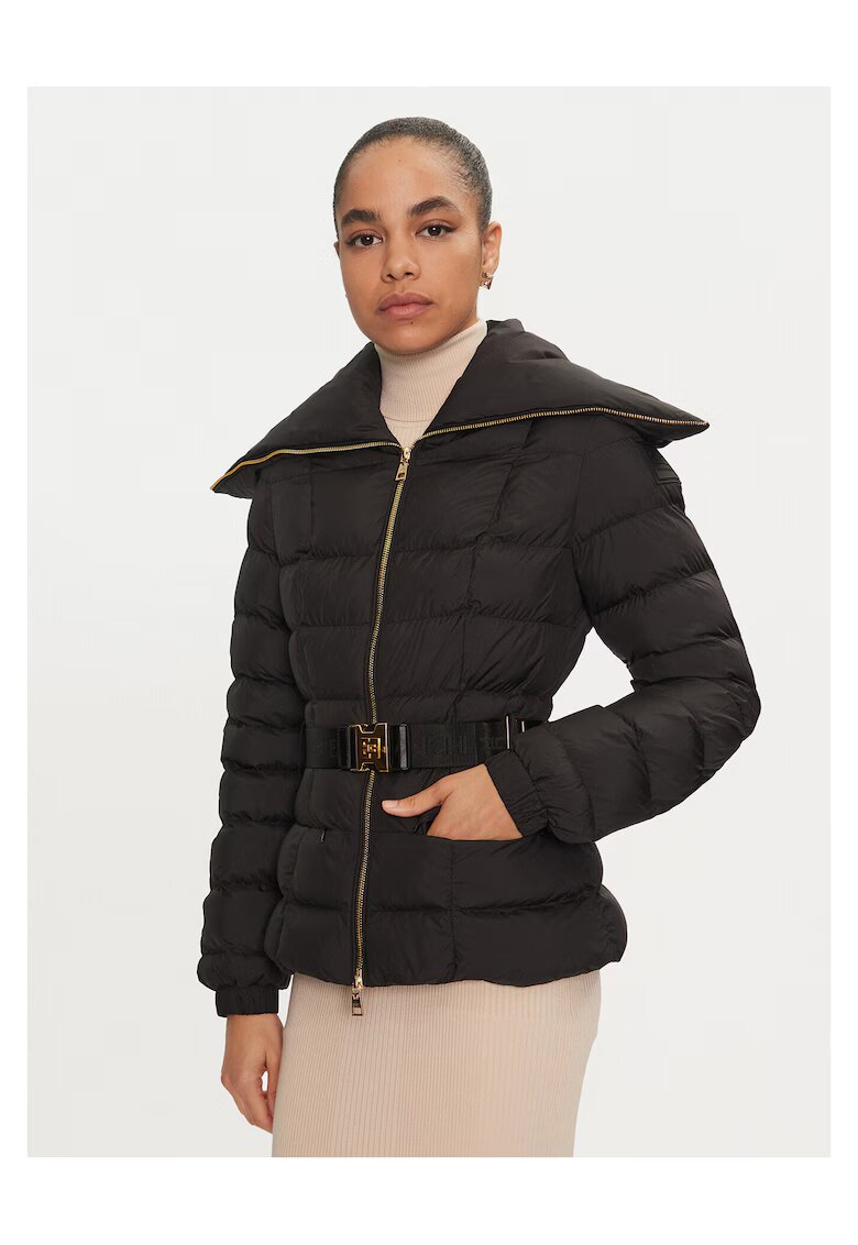 Elisabetta Franchi Geaca puf negru - Negru