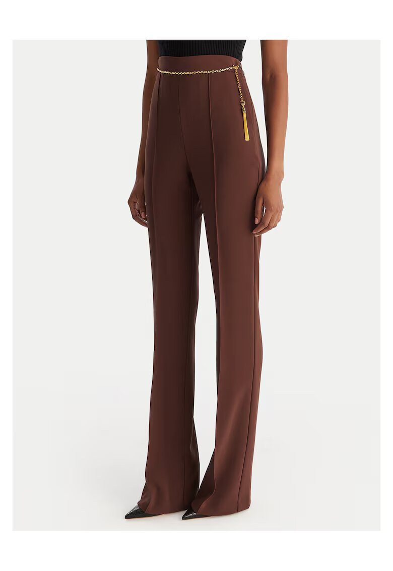 Elisabetta Franchi Pantaloni dama maro - stofa