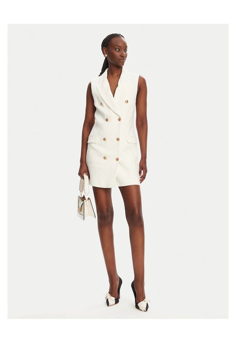 Elisabetta Franchi Rochie Camasa - alb