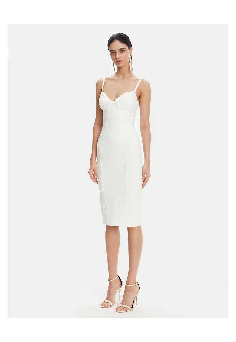 Elisabetta Franchi Rochie de cocktail alb
