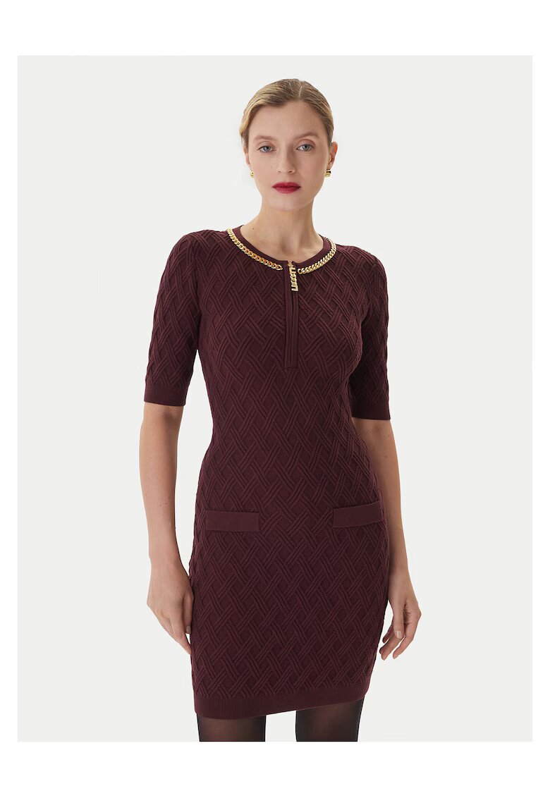 Elisabetta Franchi Rochie de cocktail pentru femei bordeaux