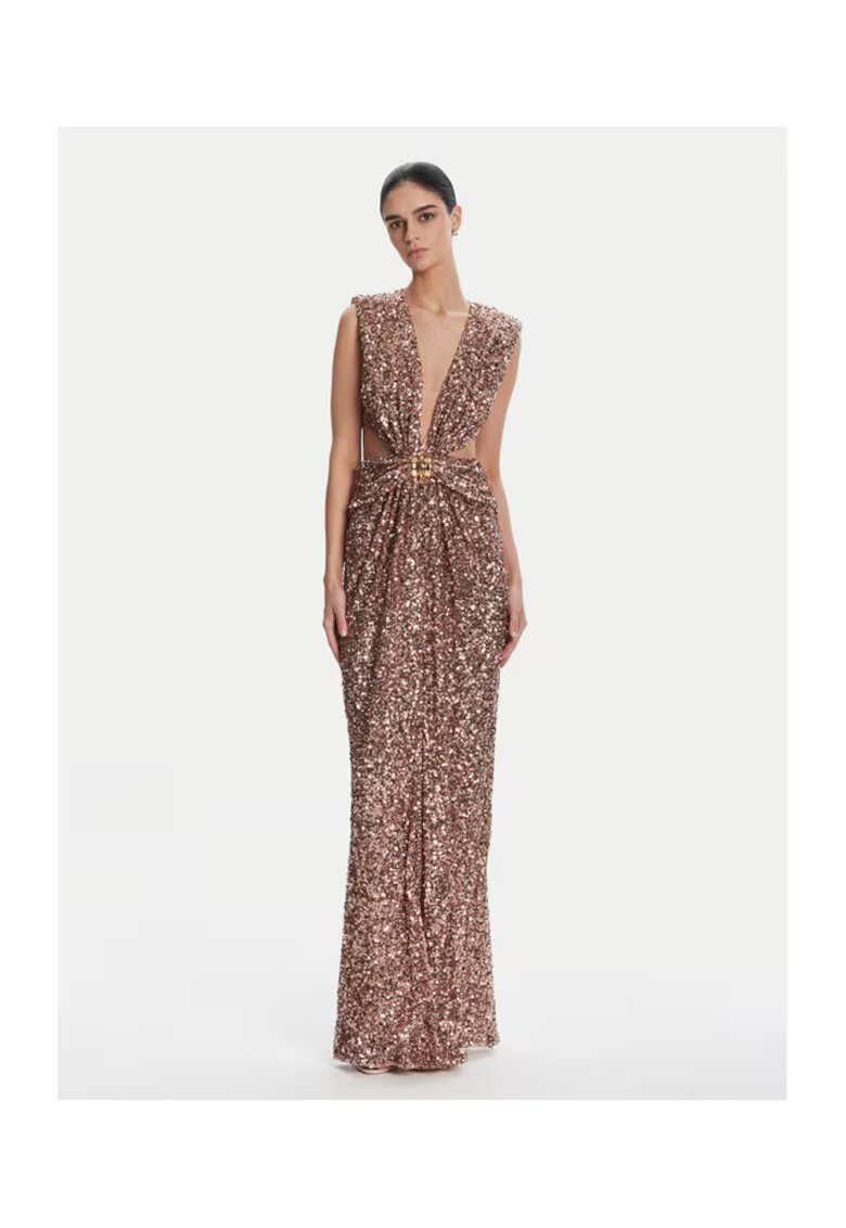 Elisabetta Franchi Rochie de seara de dama maro - auriu