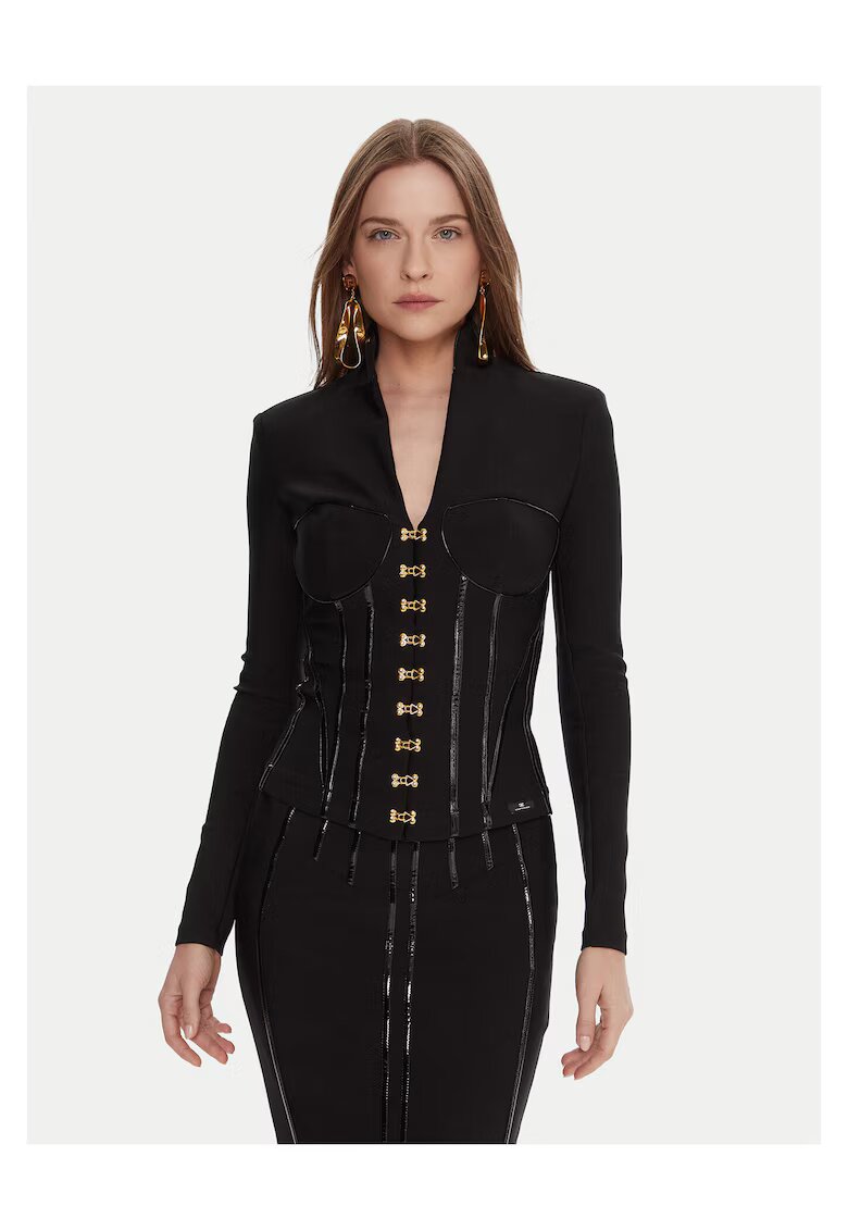 Elisabetta Franchi Sacou dama - culoare neagra
