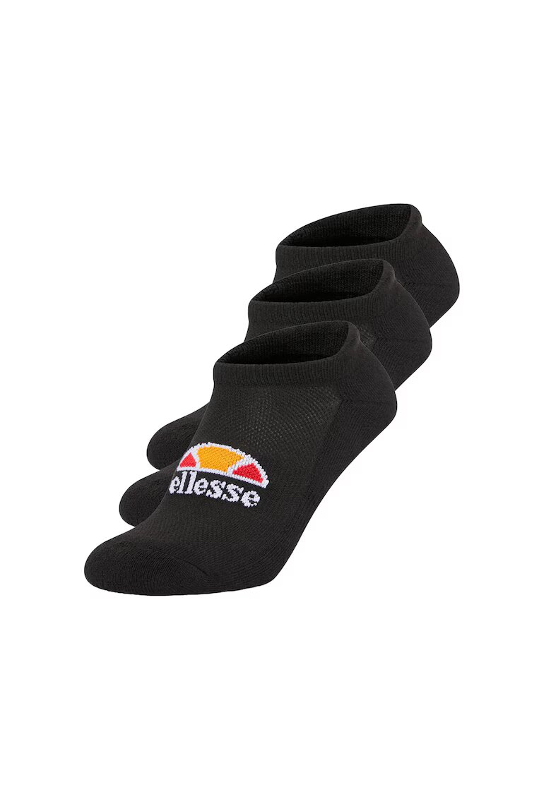ELLESSE Set de sosete unisex pana la glezna - 3 perechi - Negru