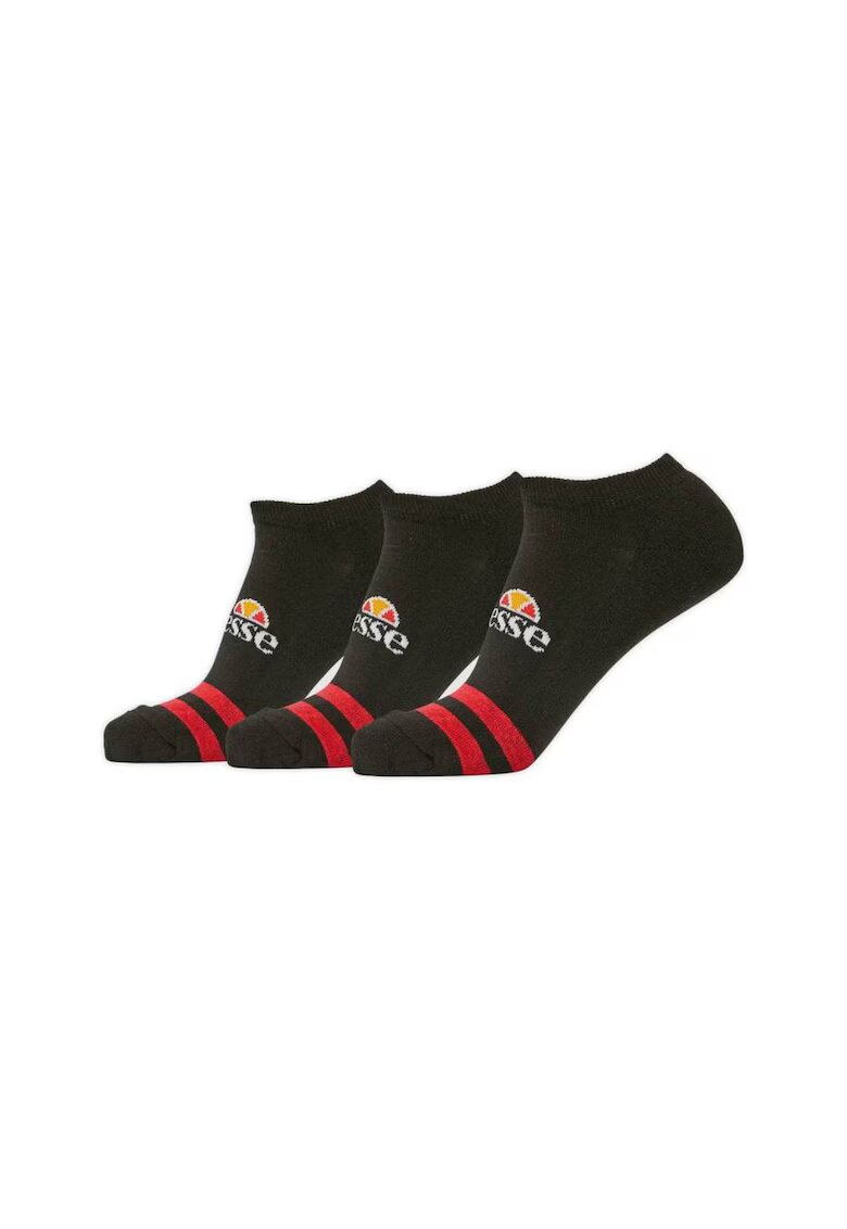 ELLESSE Set de sosete unisex pana la glezna - 3 perechi - Negru