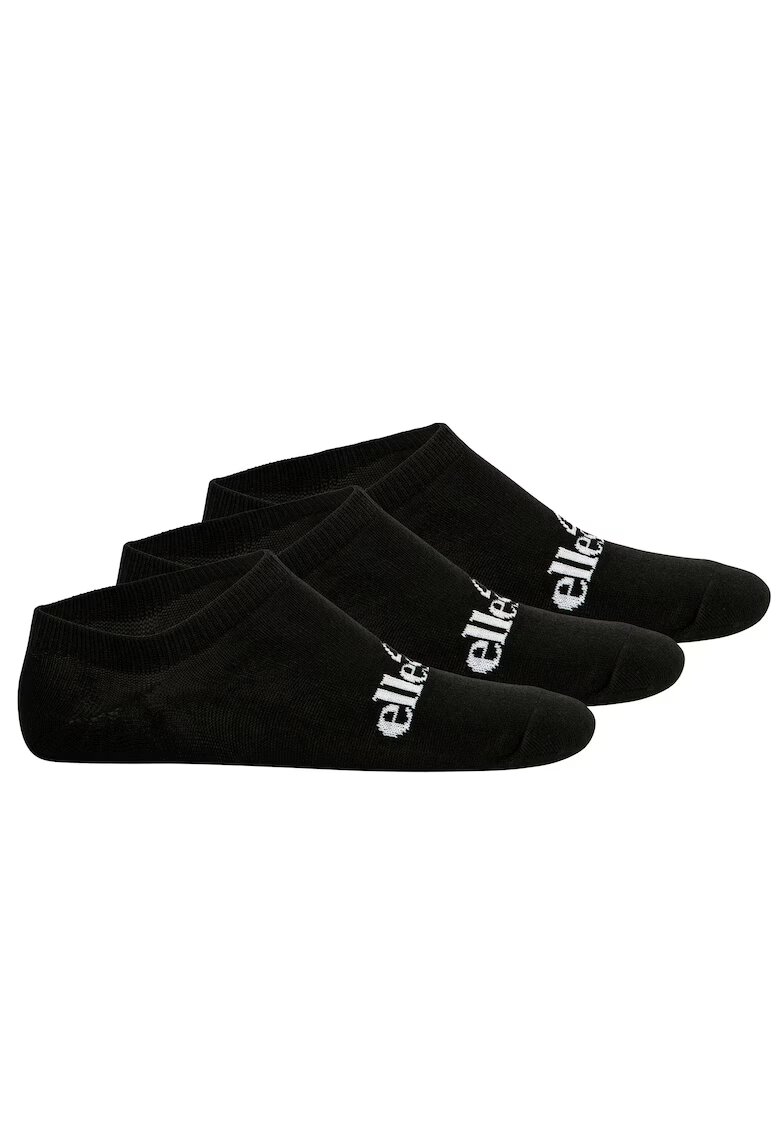 ELLESSE Set de sosete unisex pana la glezna - 3 perechi - Negru