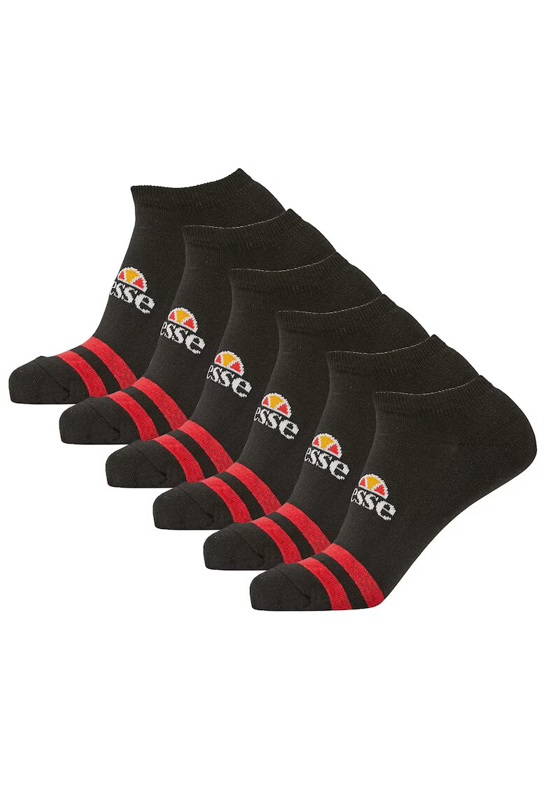ELLESSE Set de sosete unisex pana la glezna - 6 perechi - Negru