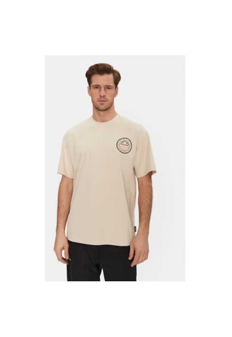 ELLESSE Tricou barbati SHZ21889214 - Bumbac/Poliester - Bej - Bej