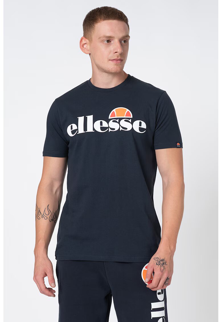 ELLESSE Tricou cu decolteu la baza gatului si imprimeu logo Prado