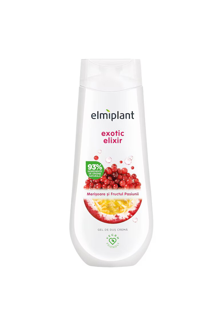 Elmiplant Gel de dus crema - Merisoare/Fructul pasiunii