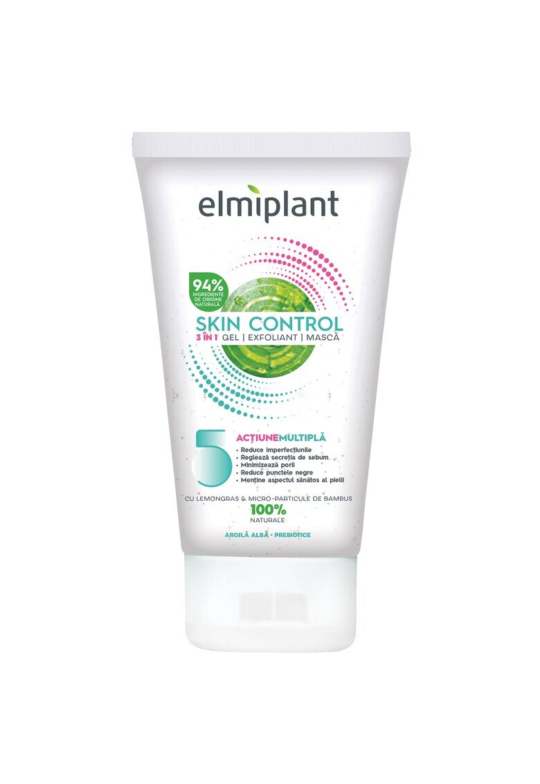 Elmiplant Gel Exfoliant & Masca 3in1 Skin Control 150 ml