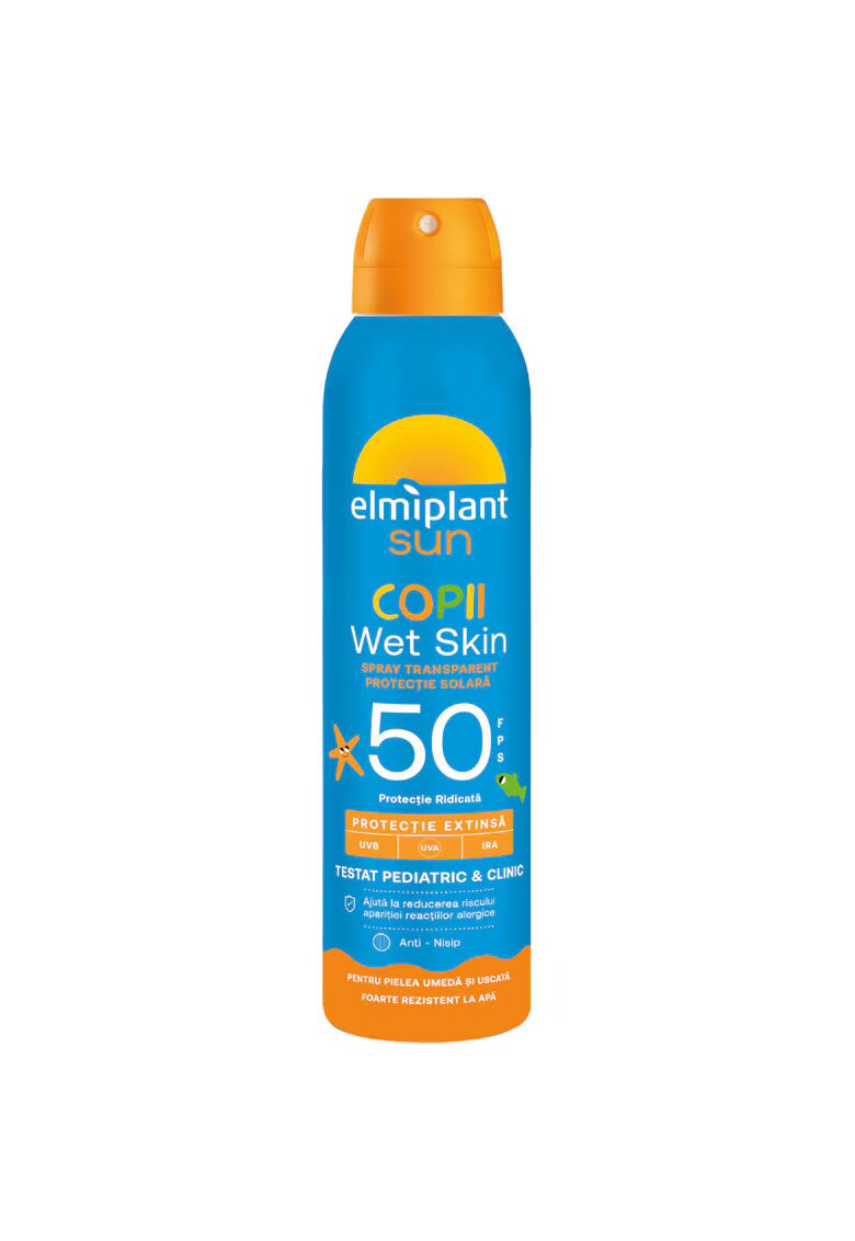 Elmiplant Lotiune spray cu protectie solara pentru copii - Sun Wet Skin SPF 50 - 150ml