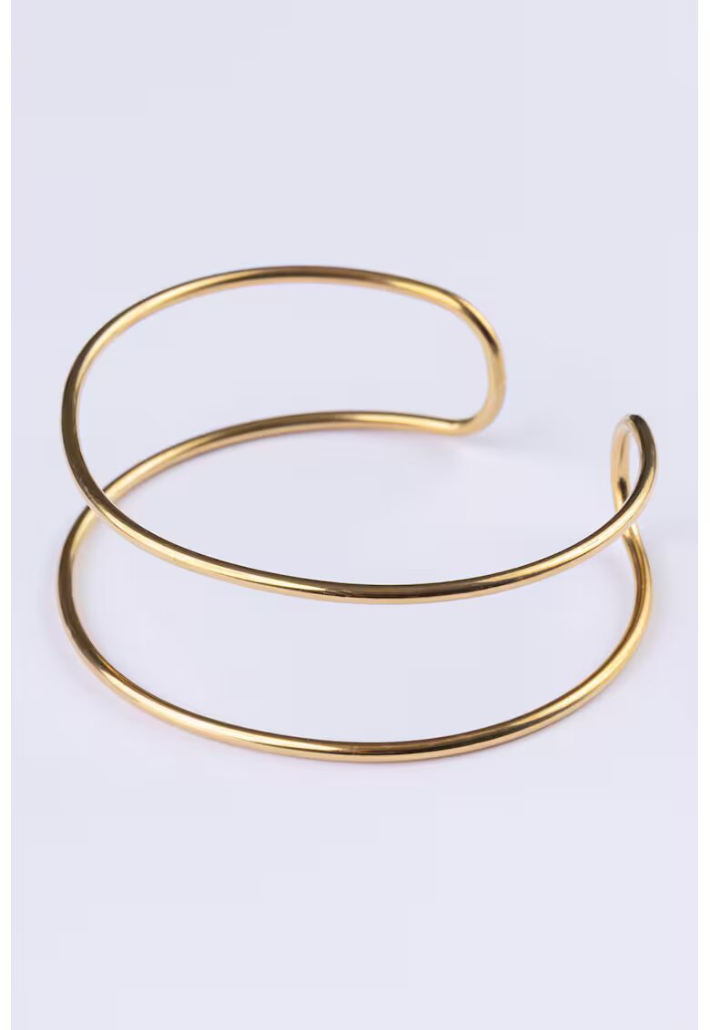 Emily Westwood Bratara rigida placata cu aur de 18K - Auriu