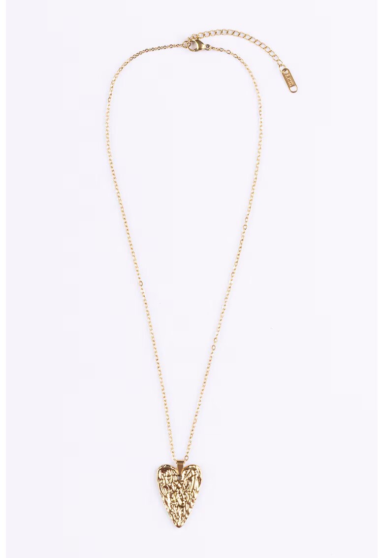 Emily Westwood Colier placat cu aur de 18K cu pandantiv on forma de inima - Auriu