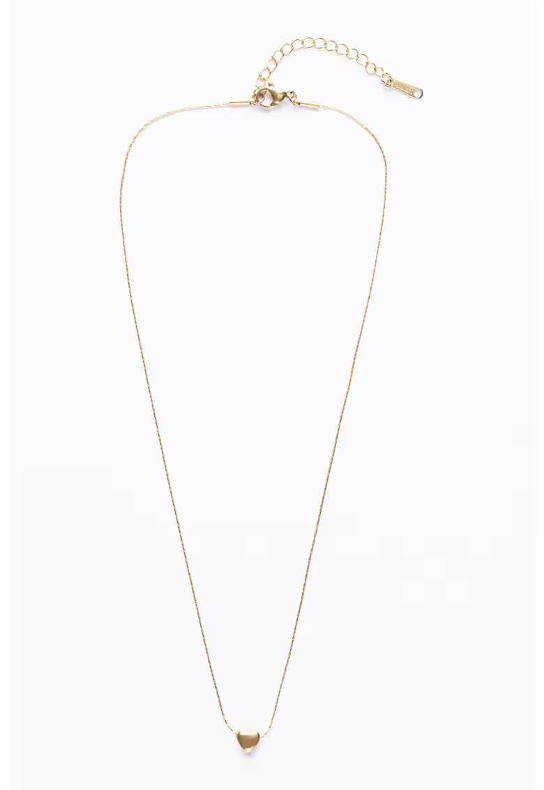 Emily Westwood Colier placat cu aur de 18K si inima - Auriu