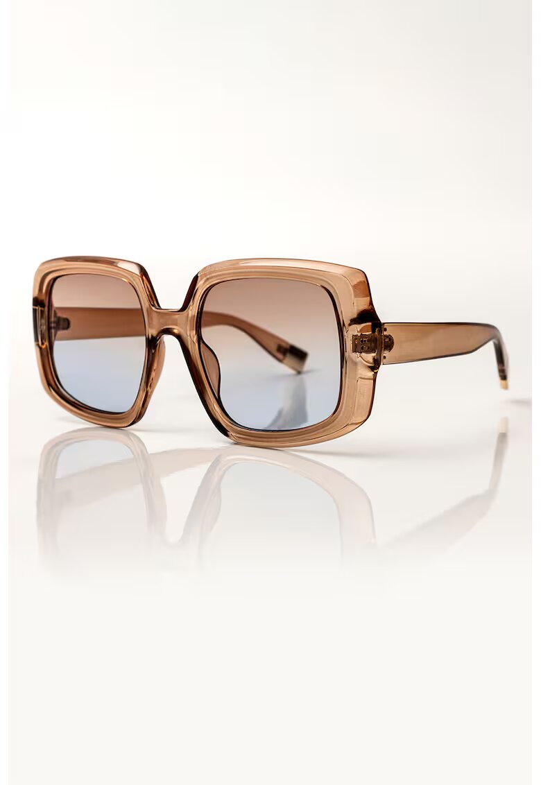 Emily Westwood Ochelari de soare patrati cu lentile in degrade Natalie - Maro deschis