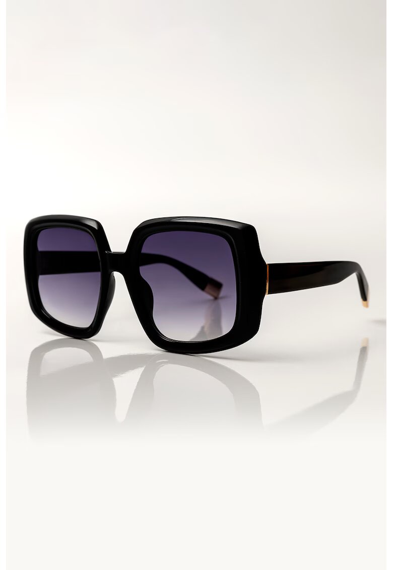 Emily Westwood Ochelari de soare patrati cu lentile in degrade Natalie - Negru