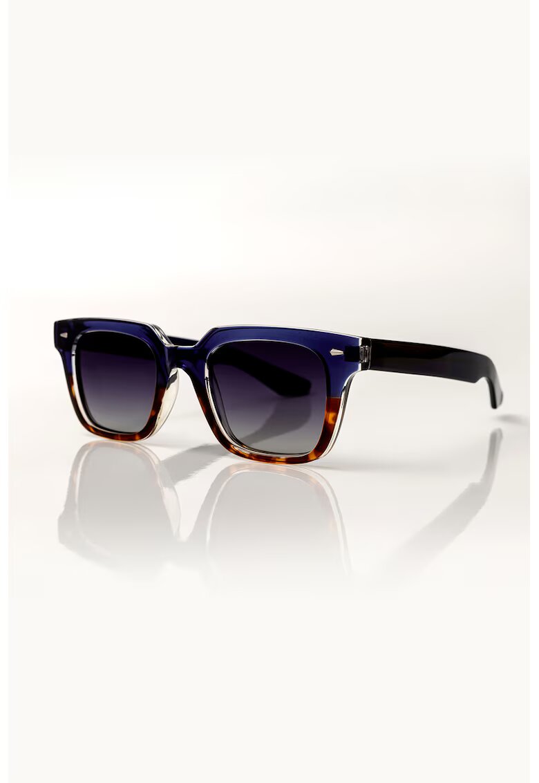 Emily Westwood Ochelari de soare patrati polarizati - Negru/Maro/Albastru