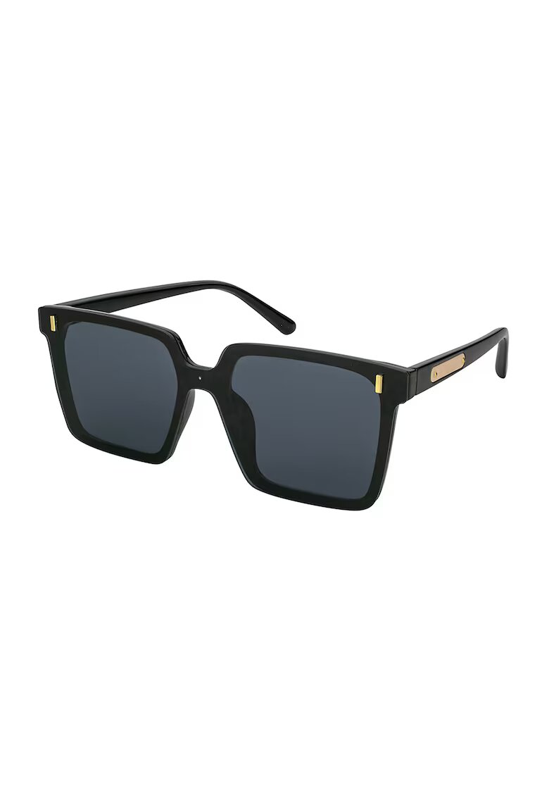 Emily Westwood Ochelari de soare patrati Sara - Auriu/Negru