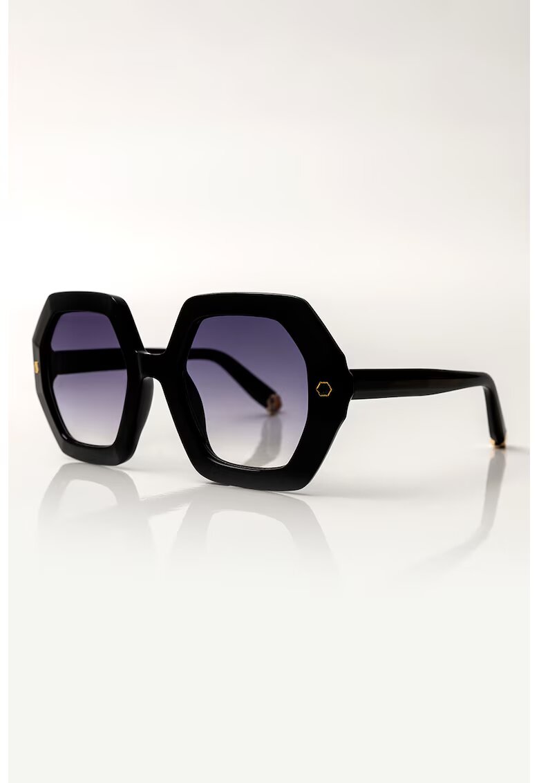 Emily Westwood Ochelari de soare supradimensionati Eleanor - Negru