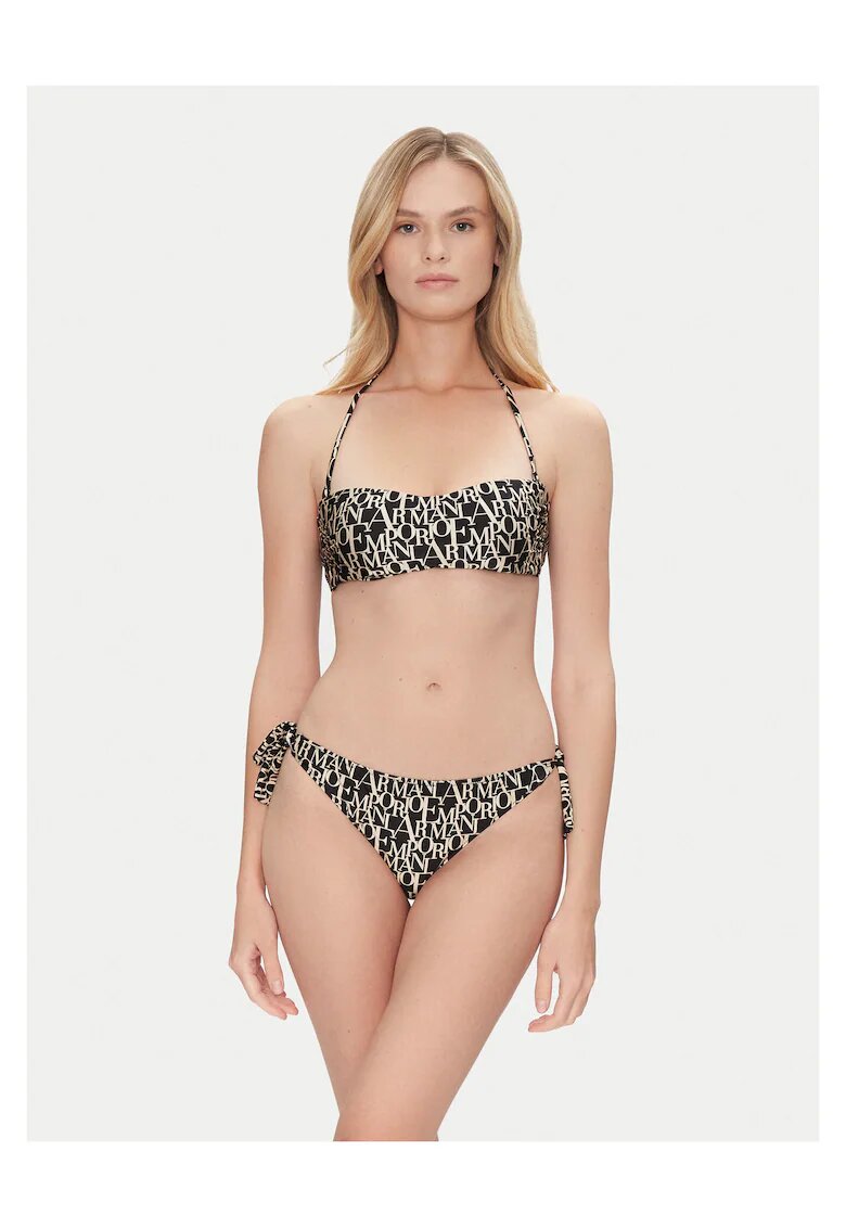 Emporio Armani Bikini de baie dama - negru - elastic