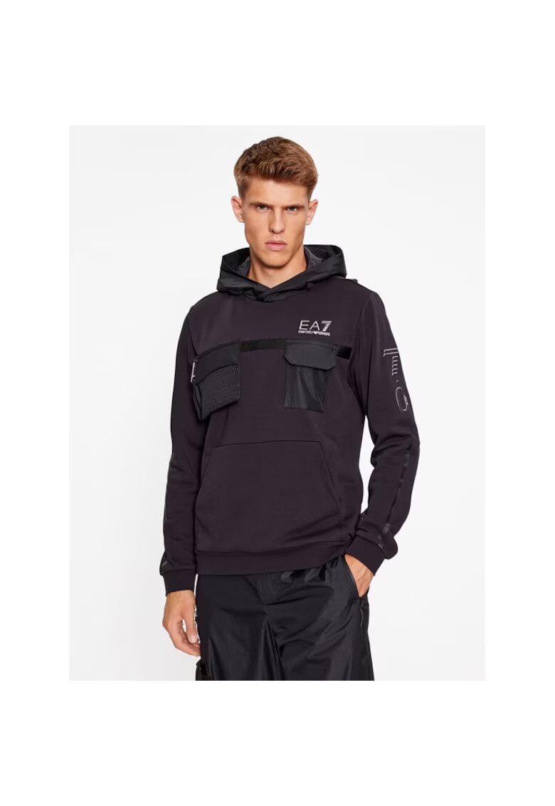 Emporio Armani Bluza sport barbati - 86183 - Negru - Poliamida