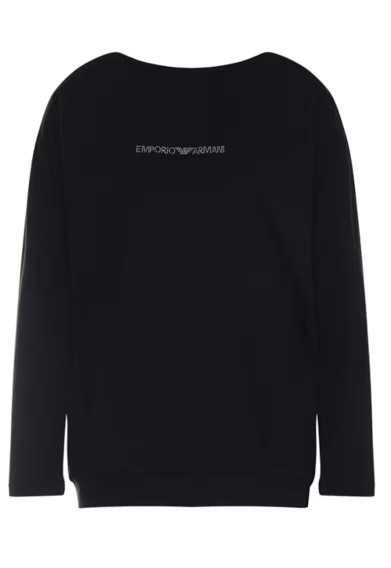 Emporio Armani Bluzon din bumbac cu logo -