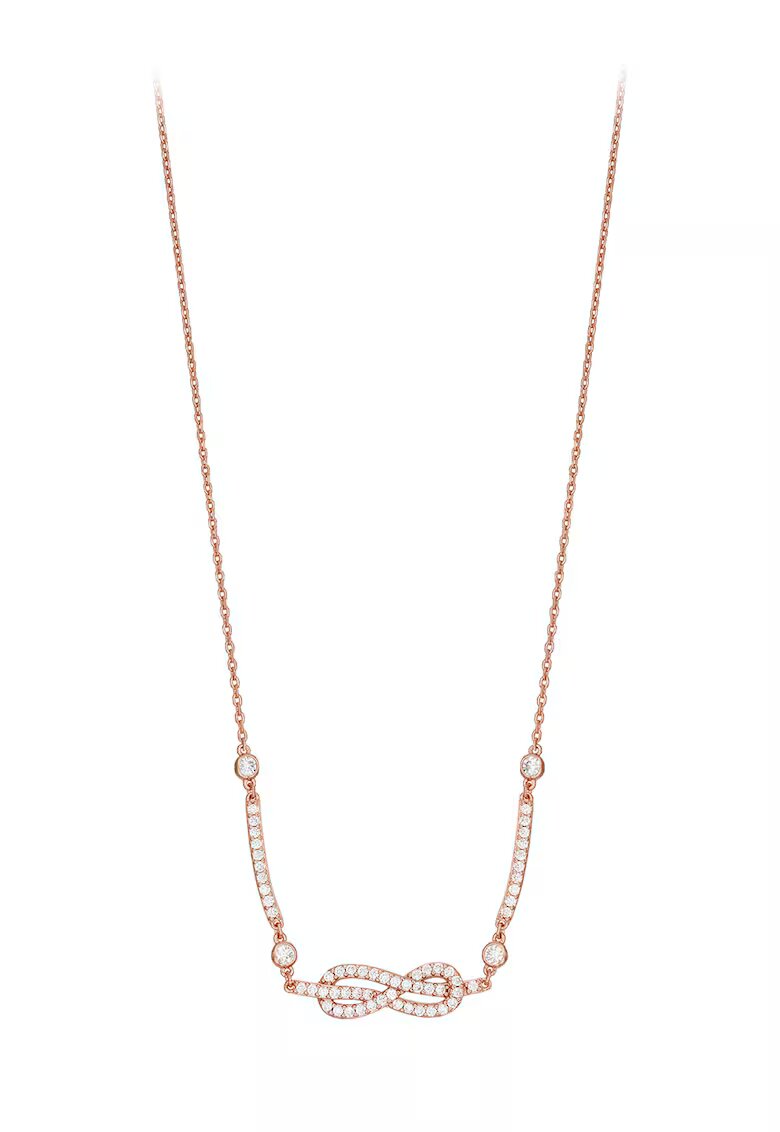 Emporio Armani Colier cu cristale - Auriu rose/Transparent