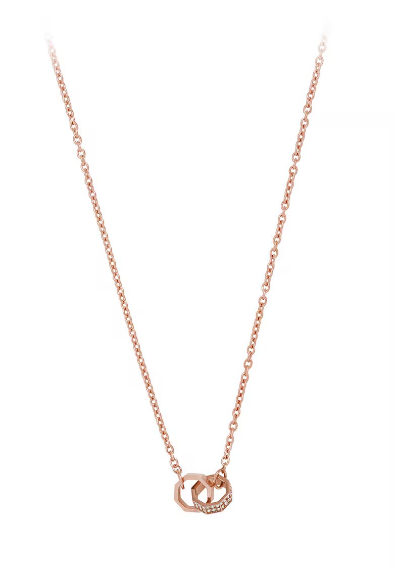 Emporio Armani Colier de otel inoxidabil - Auriu rose